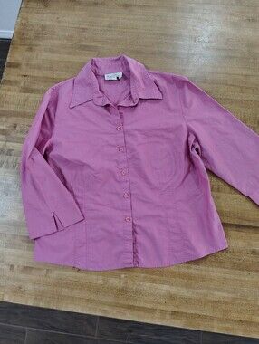 Fred David Button Down 3/4 Sleeve Shirt